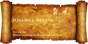 Ujszászi Attila névjegykártya